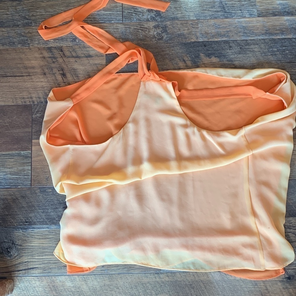 Naked zebra small orange sleeveless blouse box 13 - Picture 2 of 6
